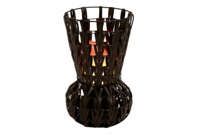 Luxa Flamelighting Chevron Leather High Vase